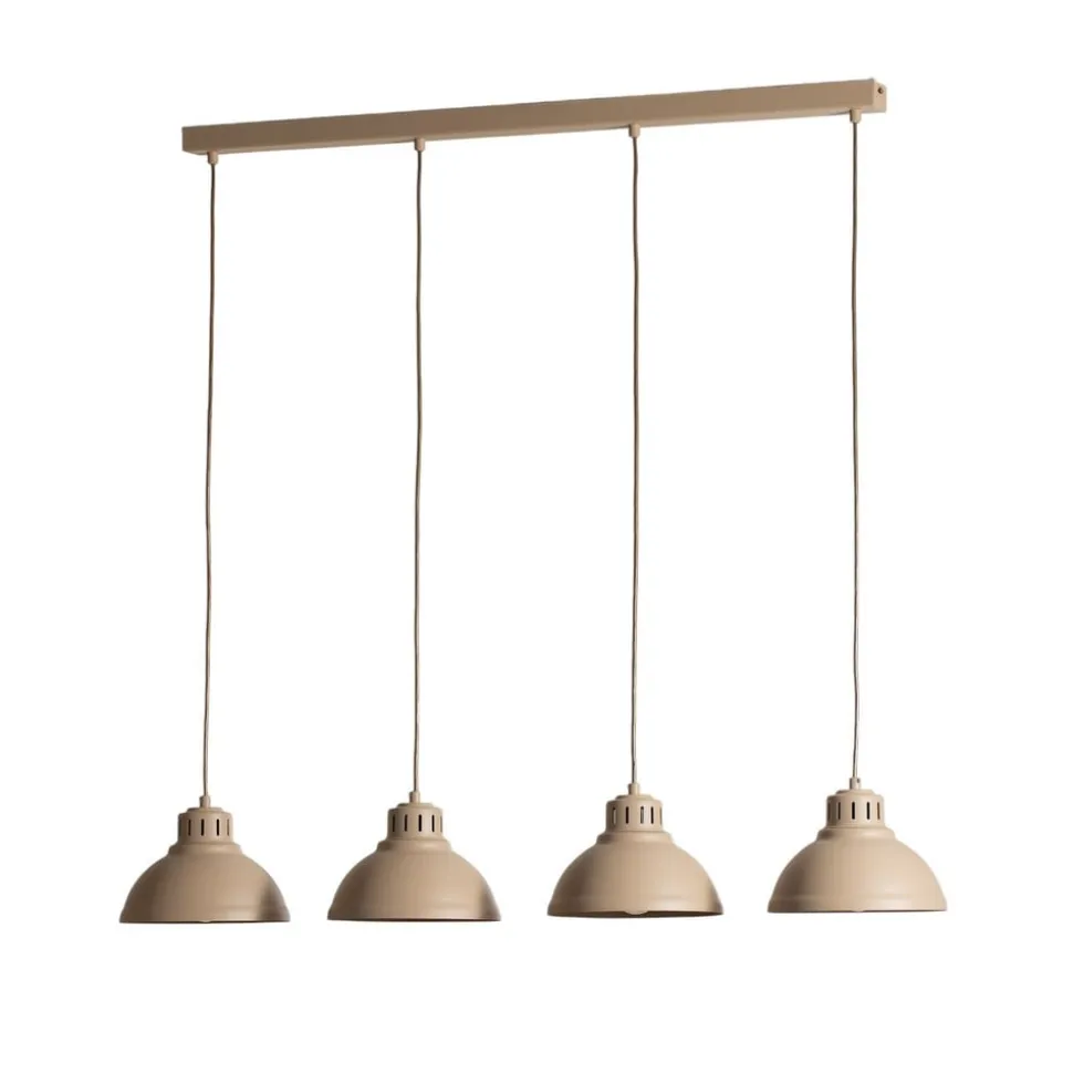 Sven hængelampe, 4 lyskilder, beige, stål