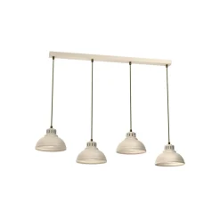 Sven hængelampe, 4 lyskilder, beige, stål