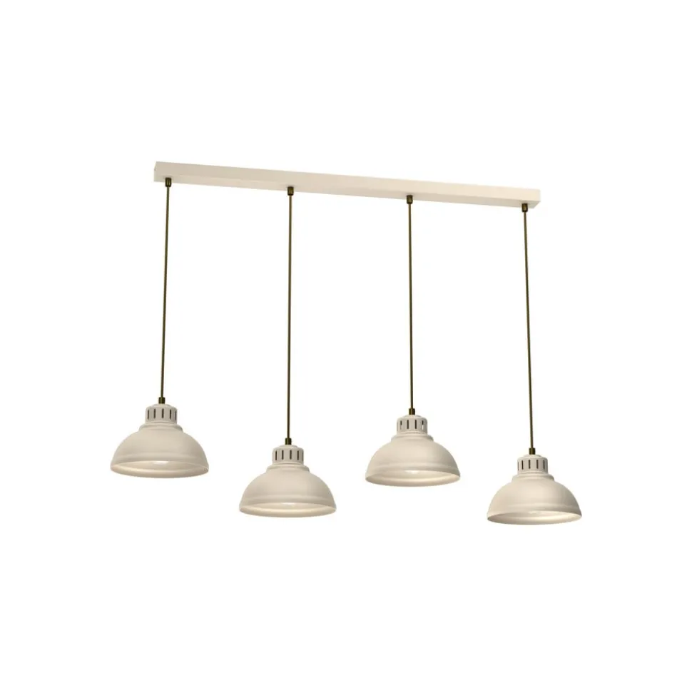Sven hængelampe, 4 lyskilder, beige, stål