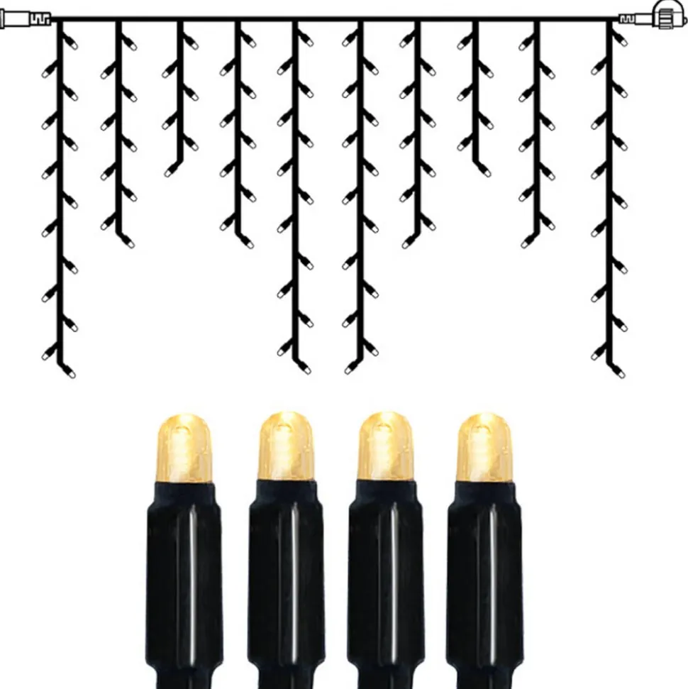 System 24 - udbygningskæde, LED-istapper, 2 x 1 m