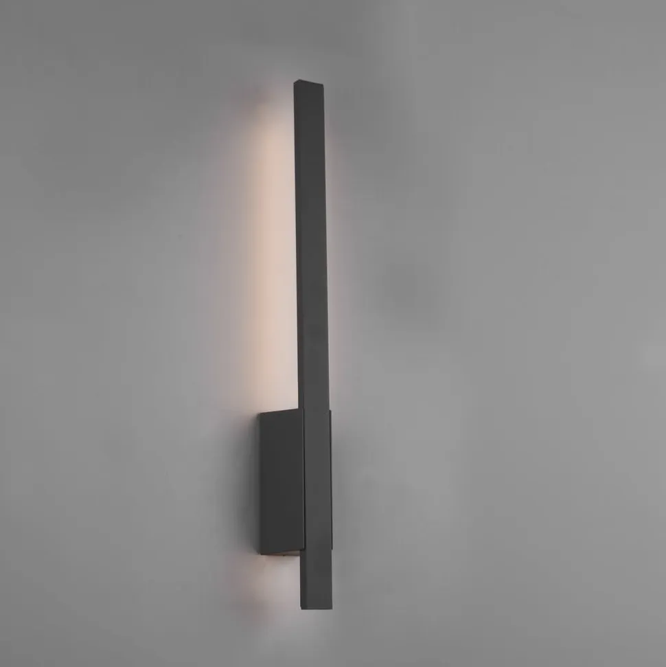 Tawa udendørs LED-væglampe af aluminium, antracit