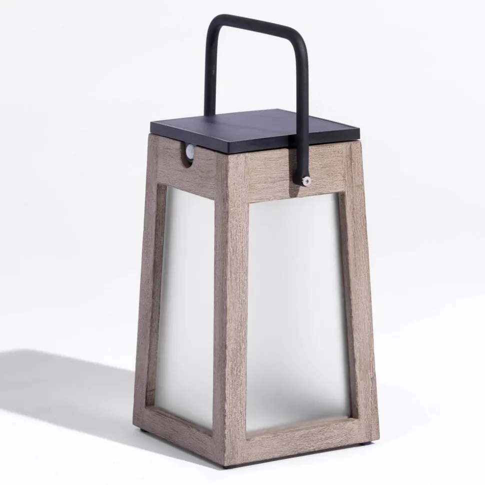 Tecka soldrevet LED-lanterne, bærbar, DuraTek 25cm