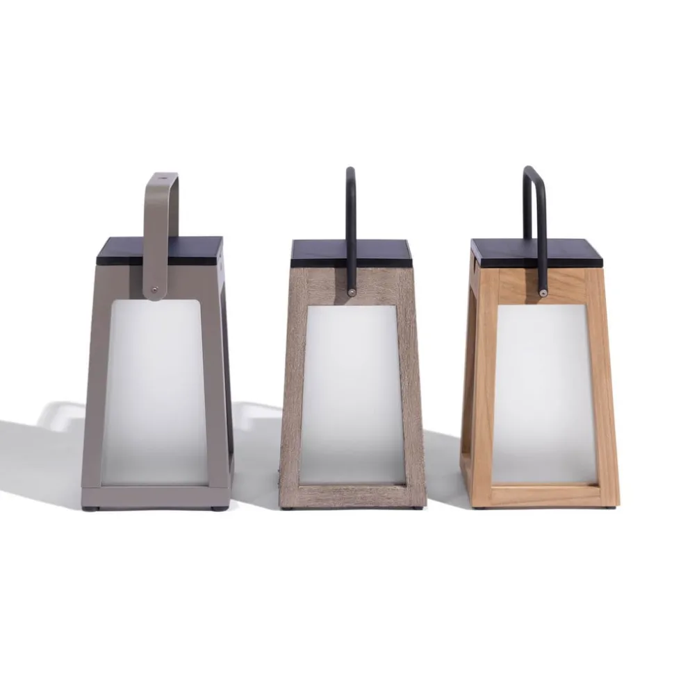 Tecka soldrevet LED-lanterne, bærbar, DuraTek 25cm