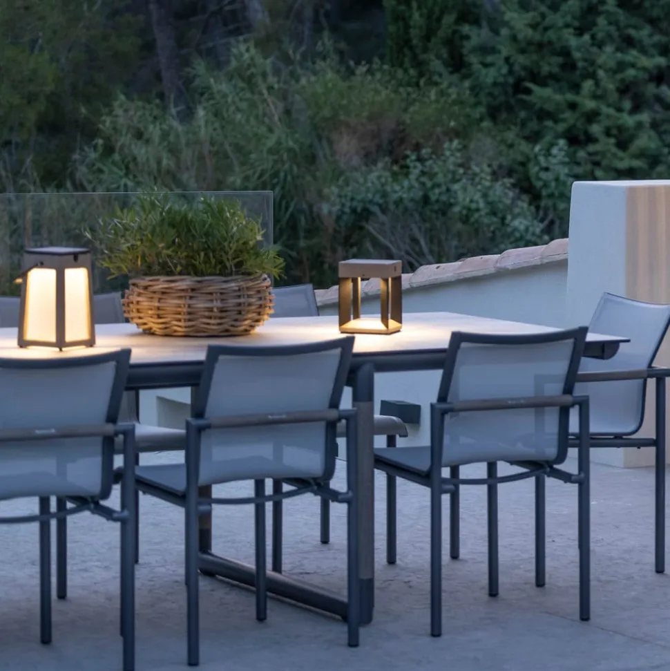 Tecka soldrevet LED-lanterne, bærbar, DuraTek 25cm