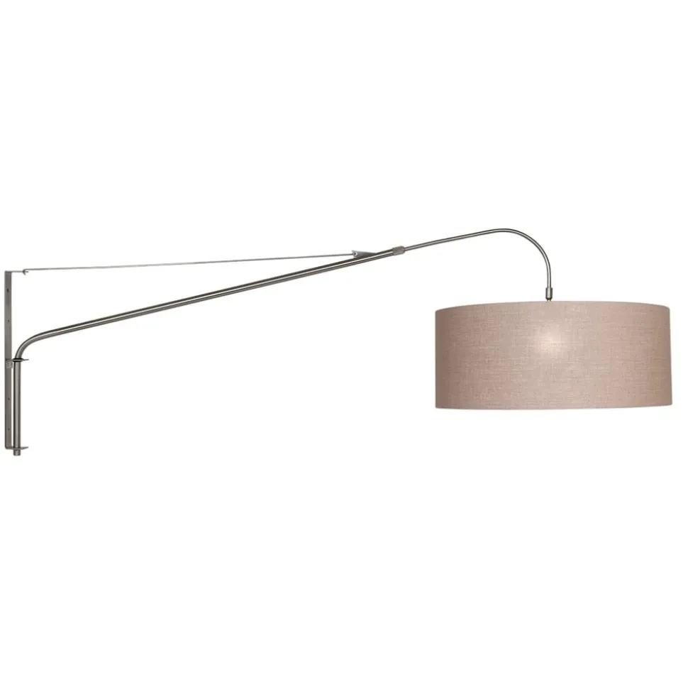 Tekstil-væglampe Elegant Classy sølv/grøngrå