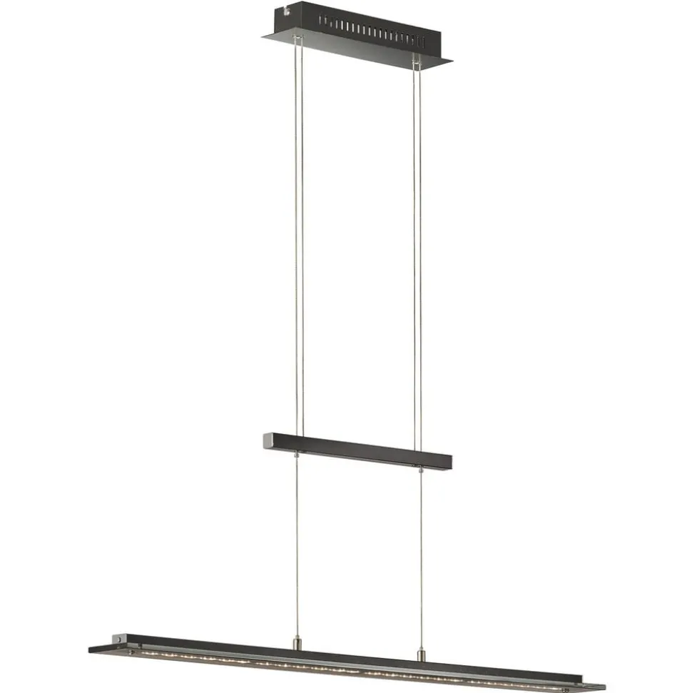 Tenso TW LED-hængelampe med dæmper, sort, 88cm