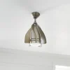Terna LED-loftventilator, nikkel/creme