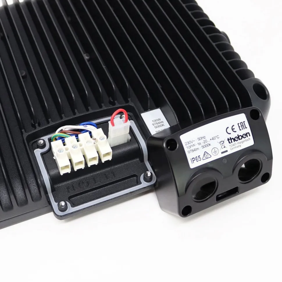 Theben theLeda B20L udendørs LED-spot, sort