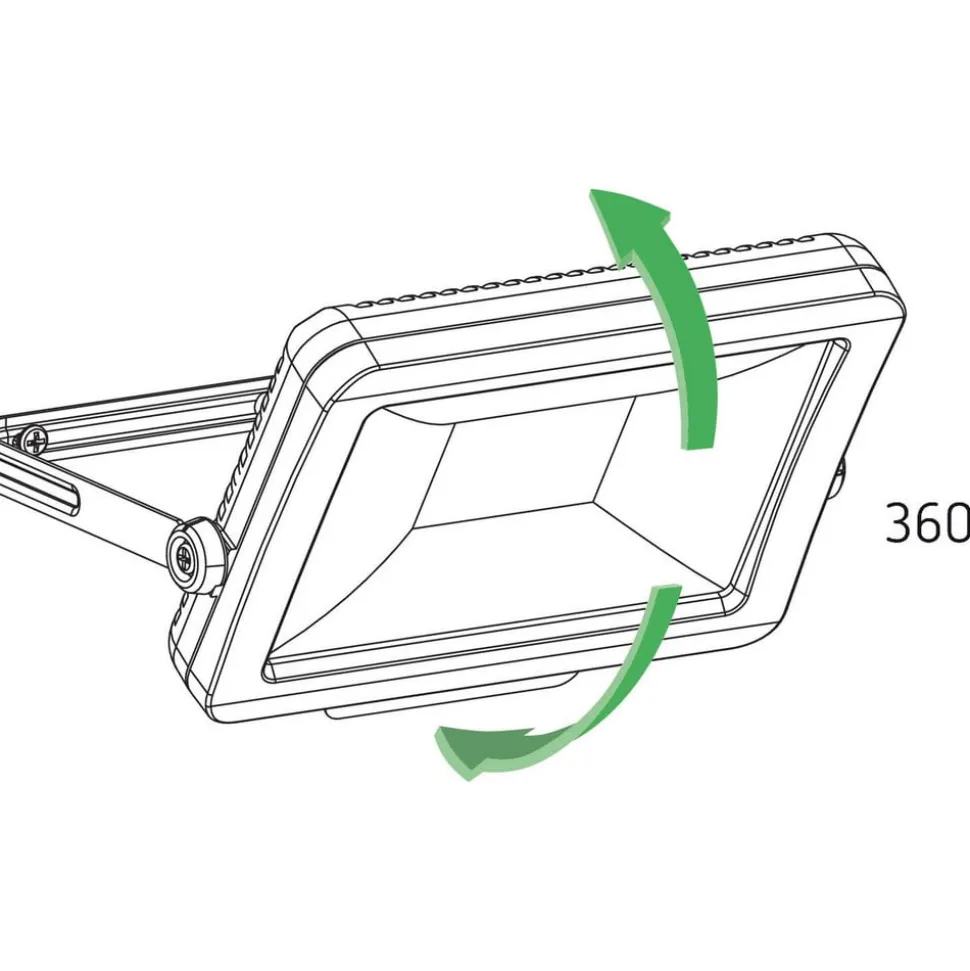 Theben theLeda B20L udendørs LED-spot, sort