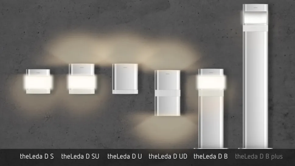 Theben theLeda D U AL væglampe, Up, PIR-sensor