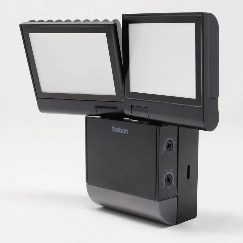 Theben udendørs LED-væglampe theLeda S17-100, sort Sensor