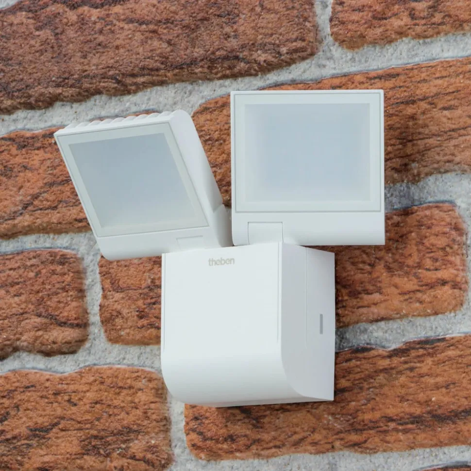 Theben udendørs LED-væglampe theLeda S17-100L, hvid, 2 lyskilder.