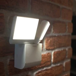 Theben udendørs LED-væglampe theLeda S17-100L, hvid, 2 lyskilder.