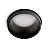 Thessaly indbygningsspot, sort, gips, Ø 10 cm, GU10