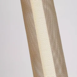 Thread LED-gulvlampe, guldfarvet, dæmpbar i 3 trin, stål