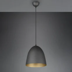 Tilda hængelampe, 1 lyskilde, sort/guld, Ø 25 cm