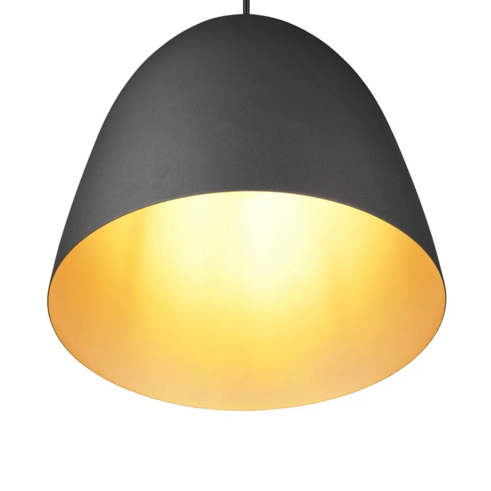 Tilda hængelampe, 1 lyskilde, sort/guld, Ø 25 cm
