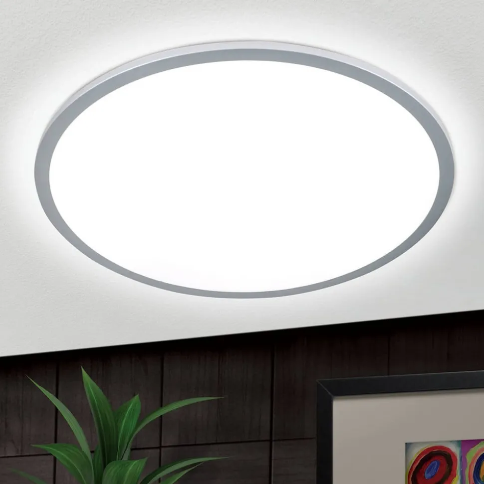 Titanfarvet LED loftlampe Aria, dæmpbar - 60 cm