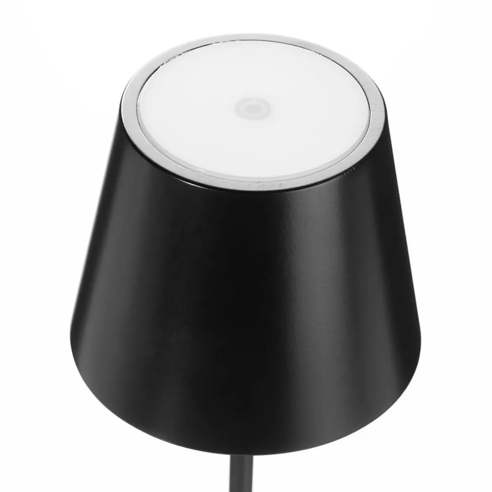 Toc LED-bordlampe med USB-oplader, IP54, sort