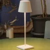 Toc LED-bordlampe med USB-oplader, IP54, hvid