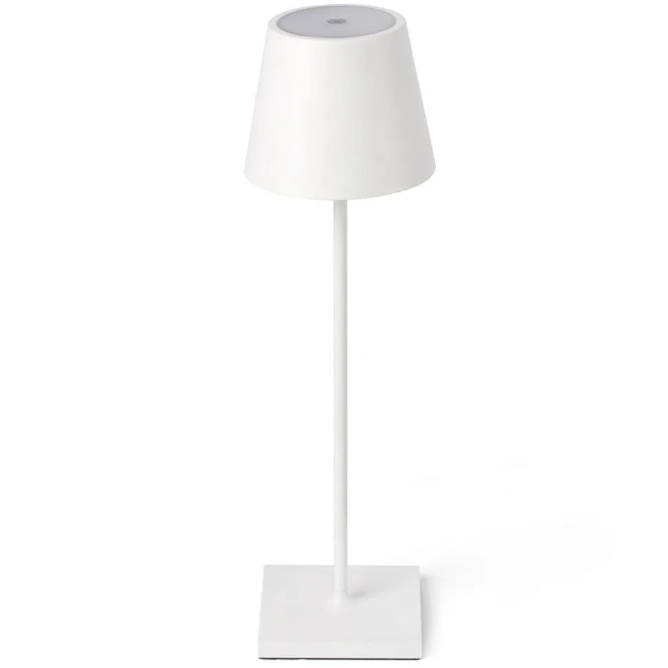 Toc LED-bordlampe med USB-oplader, IP54, hvid