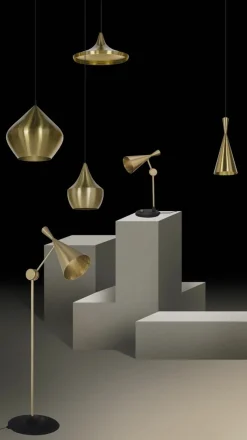 Tom Dixon Beat Wide LED-hængelampe, sort