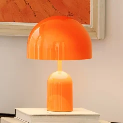 Tom Dixon LED-batteridrevne LED-bordlampe Bell Portable, rød, højde 28 cm