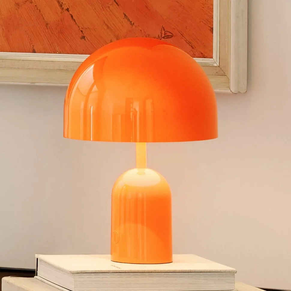 Tom Dixon LED-batteridrevne LED-bordlampe Bell Portable, rød, højde 28 cm