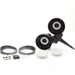 Tommy-EL spydspot rundt sort/frostet, 2 x 10 W CCT