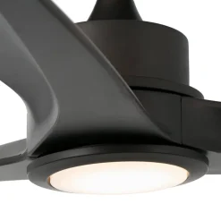 Tonic LED-loftventilator, mørkebrun