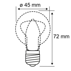 topforspejlet LED-pære E27 dråbe 827 4,8 W 360 lm