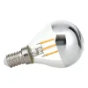Topforspejlet LED-pære E14 4W varmhvid, dæmpbar