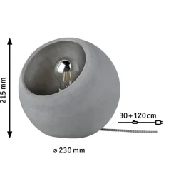 Topmoderne betonbordlampe Ingram