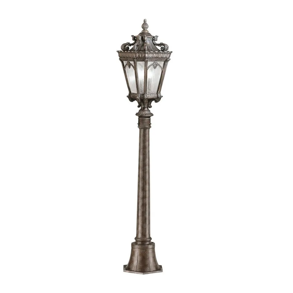 Tournai vejlampe, højde 110 cm, aluminium, glas