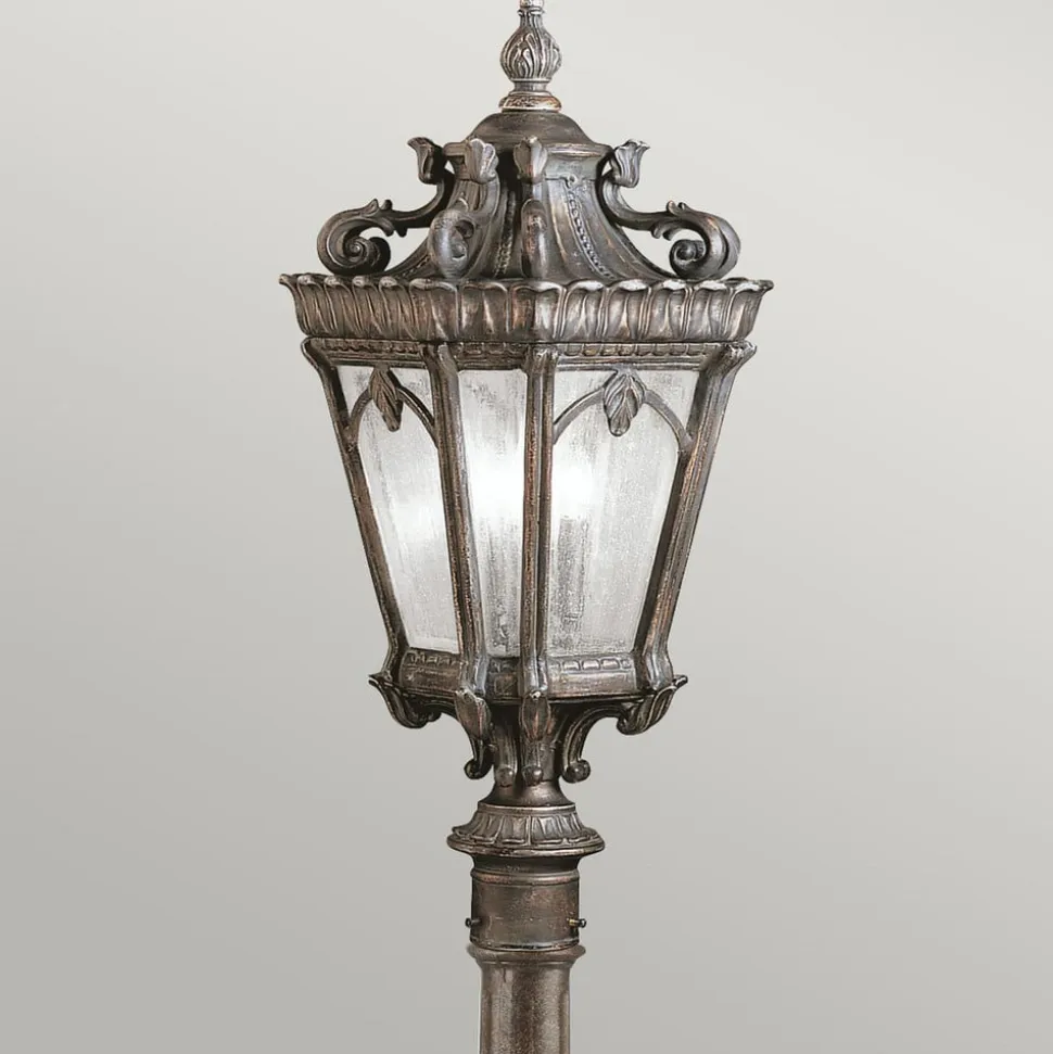 Tournai vejlampe, højde 110 cm, aluminium, glas