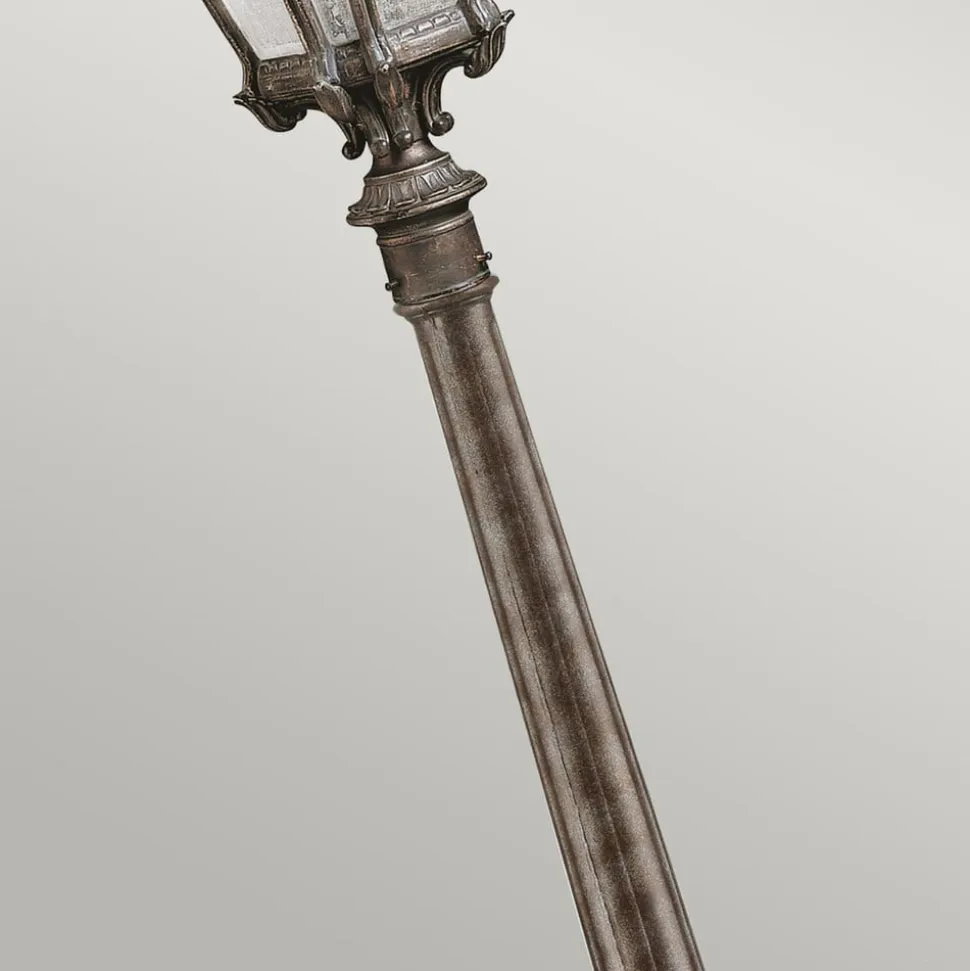 Tournai vejlampe, højde 110 cm, aluminium, glas