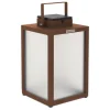 Tradition LED-solcellelanterne, corten, højde 40 cm