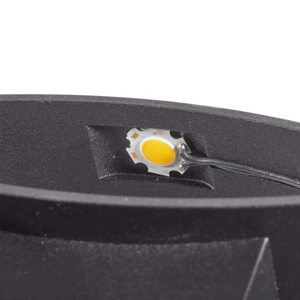 Trame LED-væglampe, oval form i sort