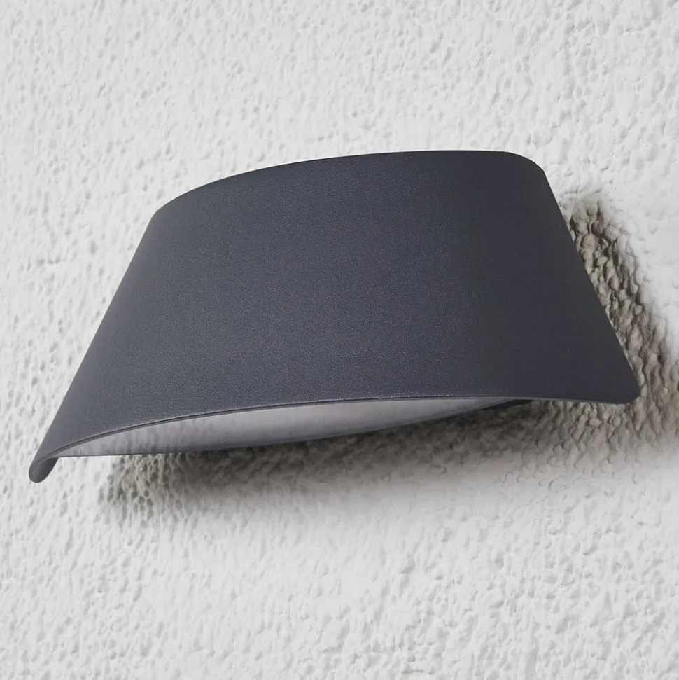 Trapezformet LED-udendørsvæglampe Glen med IP65