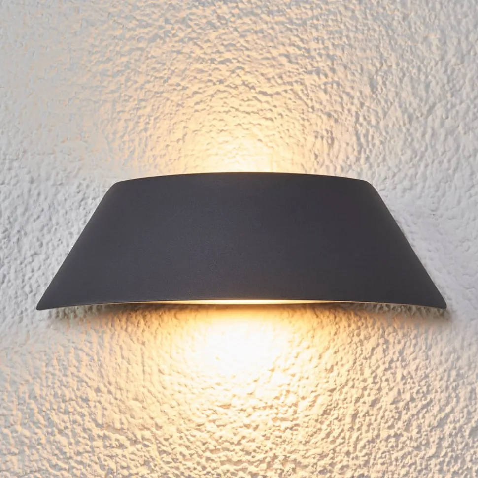 Trapezformet LED-udendørsvæglampe Glen med IP65