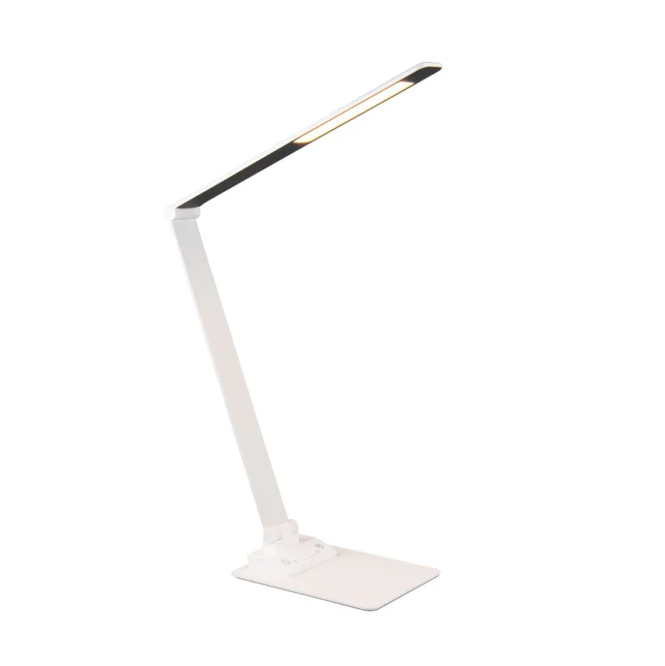 Travis LED-bordlampe, hvid, CCT, dæmpbar, touch, USB