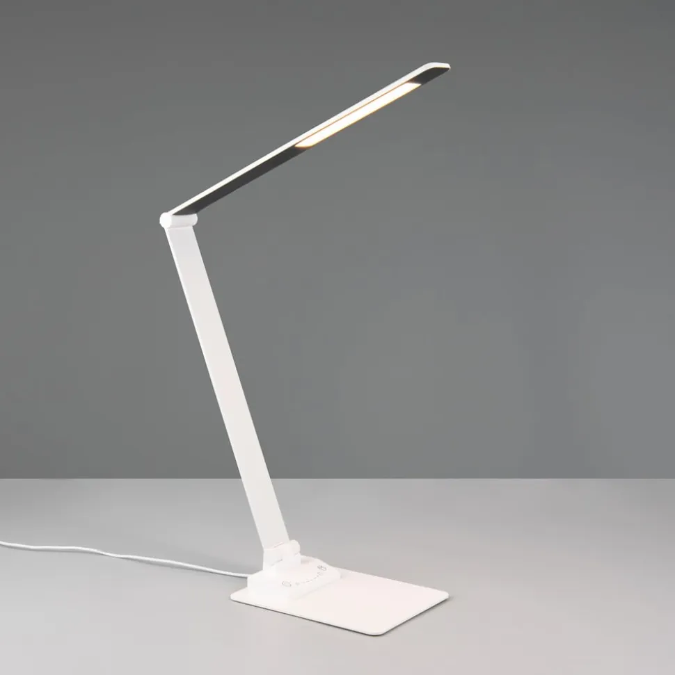 Travis LED-bordlampe, hvid, CCT, dæmpbar, touch, USB