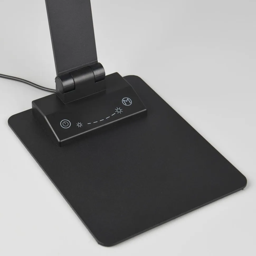 Travis LED-bordlampe, sort, CCT, dæmpbar, touch, USB