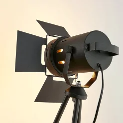 Trebenet gulvlampe Devon i sort
