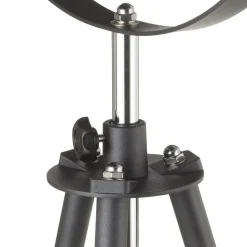 Trebenet gulvlampe Lenn, sort-guld