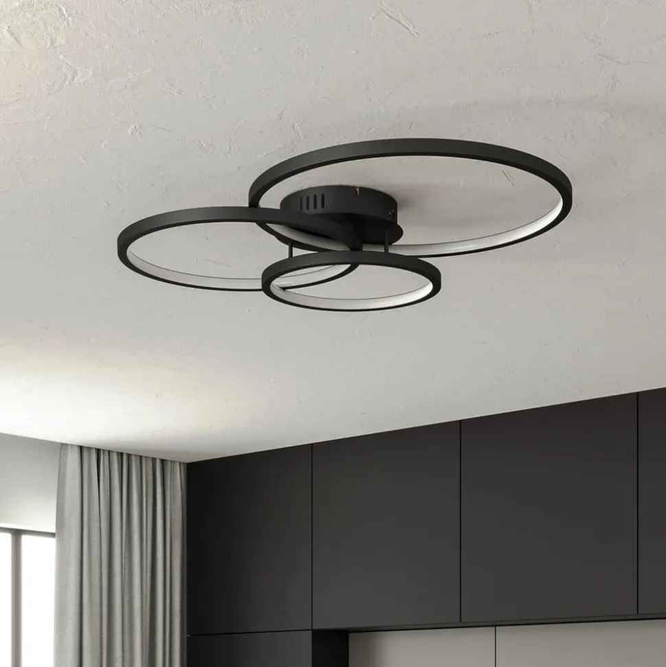 Trio WiZ Aaron smart LED-loftlampe, antracit