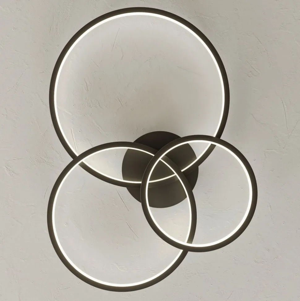 Trio WiZ Aaron smart LED-loftlampe, antracit