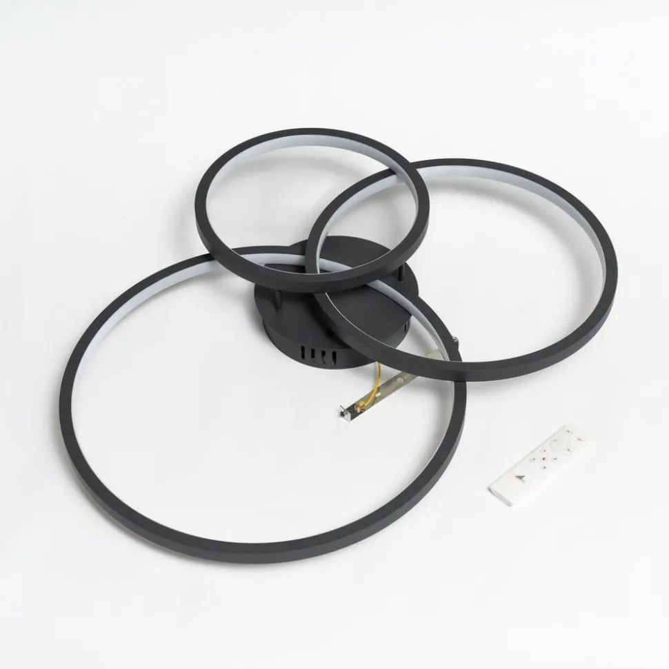 Trio WiZ Aaron smart LED-loftlampe, antracit