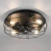 Trondheim loftventilator fjernbetjening 4xE27 sort