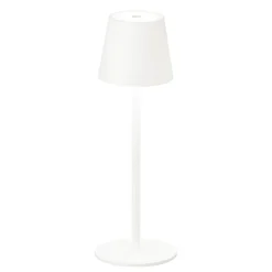 Tropea LED-bordlampe med batteri, sandet hvid